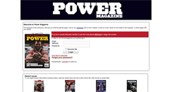 Desktop Screenshot of online.thepowermagazine.com